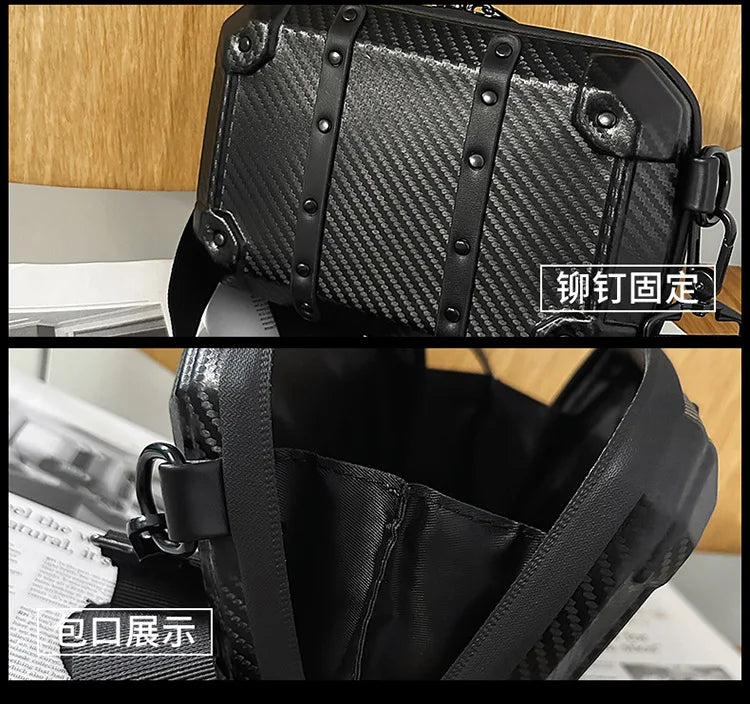 Luxury Mini Messenger Bag for Men | Stylish Pu Leather Crossbody
