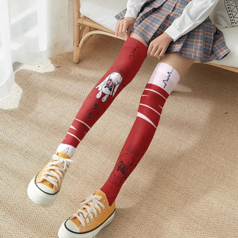 Cute Japanese Lolita Over The Knee Stockings for Women