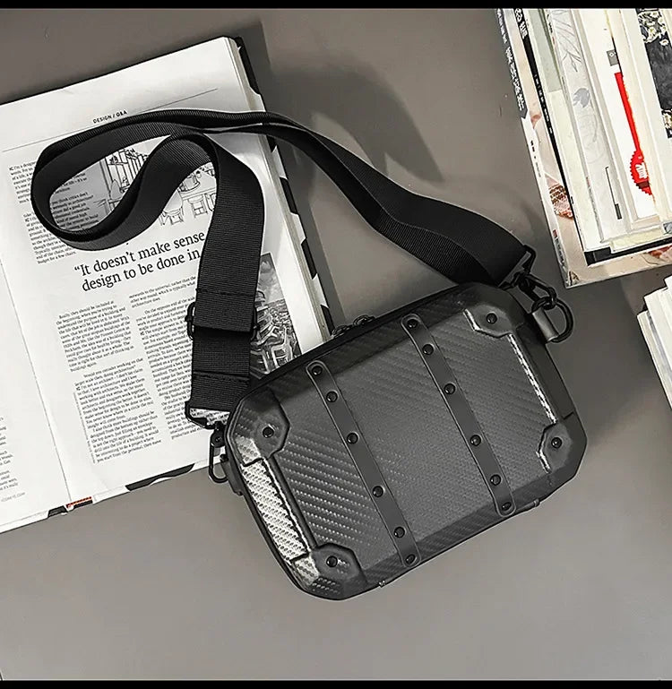 Luxury Mini Messenger Bag for Men | Stylish Pu Leather Crossbody