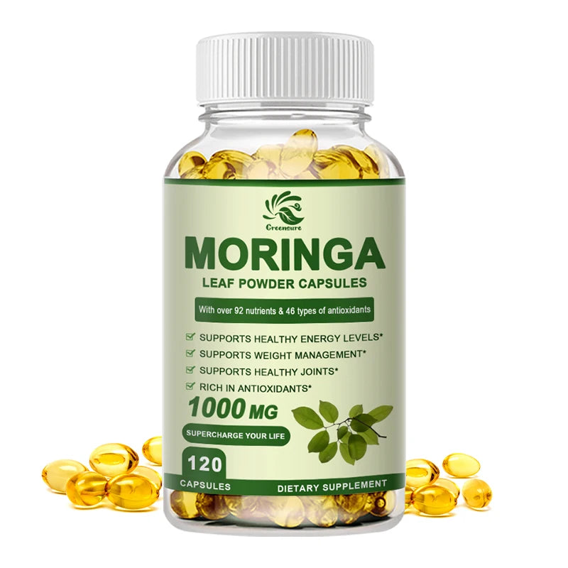 Organic Moringa Oil Capsules for Metabolism & Inflammation Relief