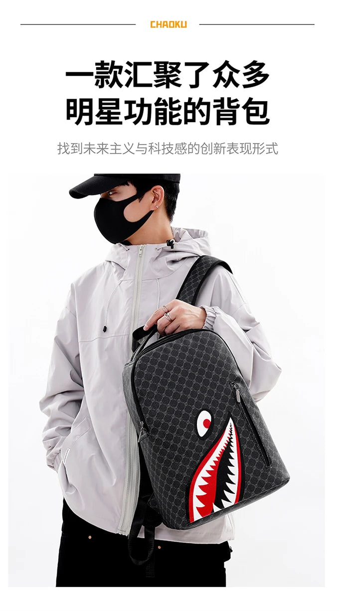 Multifunctional Leather Backpack for Men | Stylish Travel & Work Bag