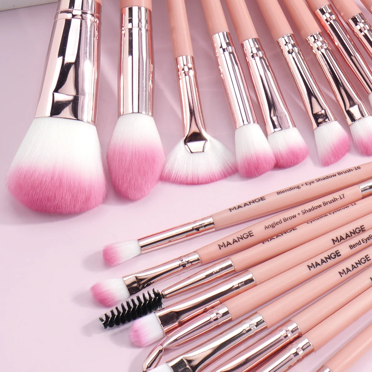 27 Piece Makeup Brush Set | Complete Beauty Kit with Travel Bag