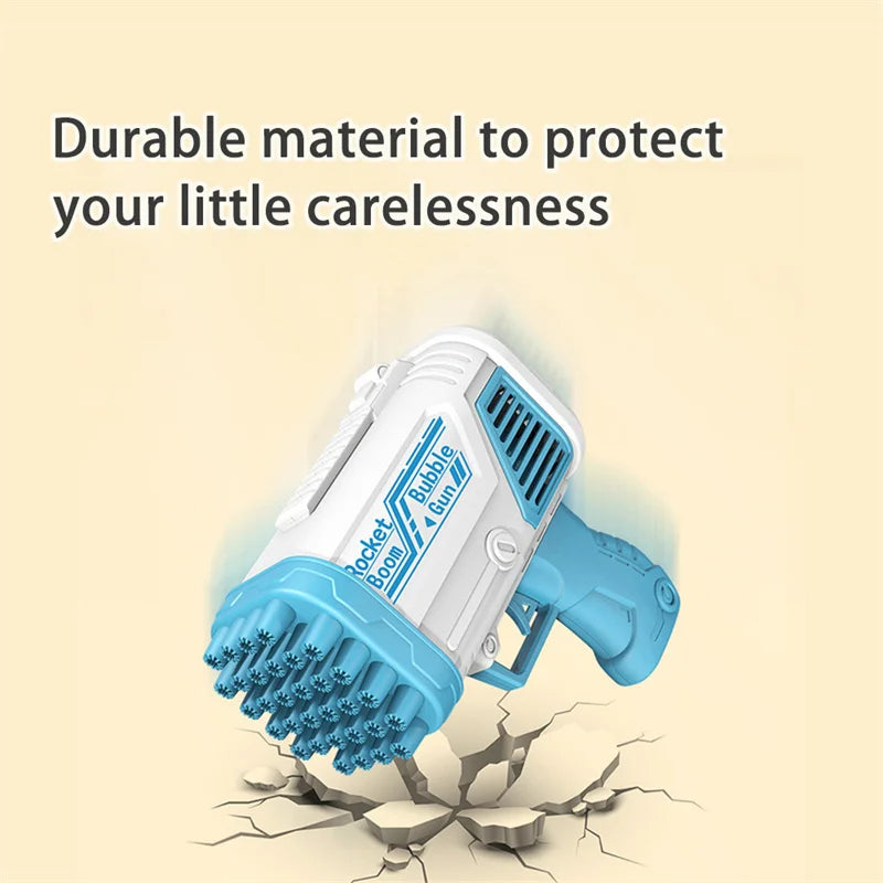 32-Hole Handheld Electric Bubble Machine for Kids