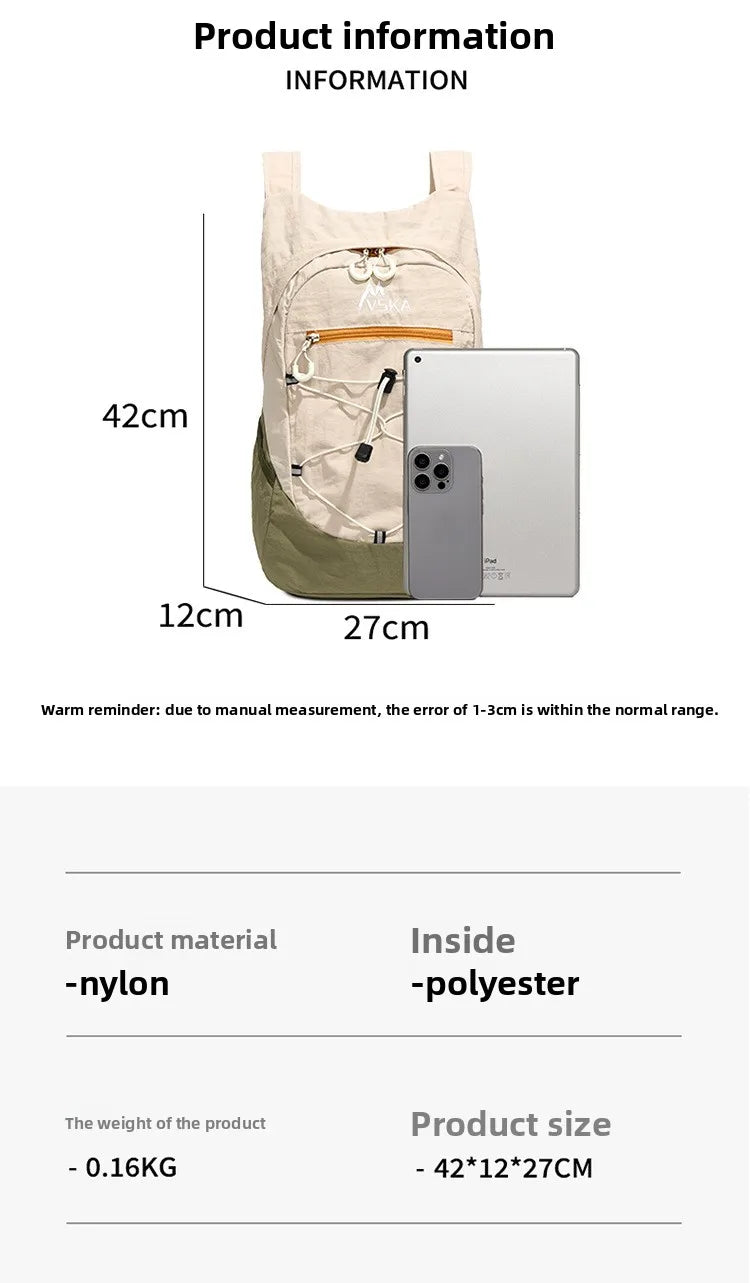 Lightweight Waterproof Unisex Backpack for Hiking and Travel