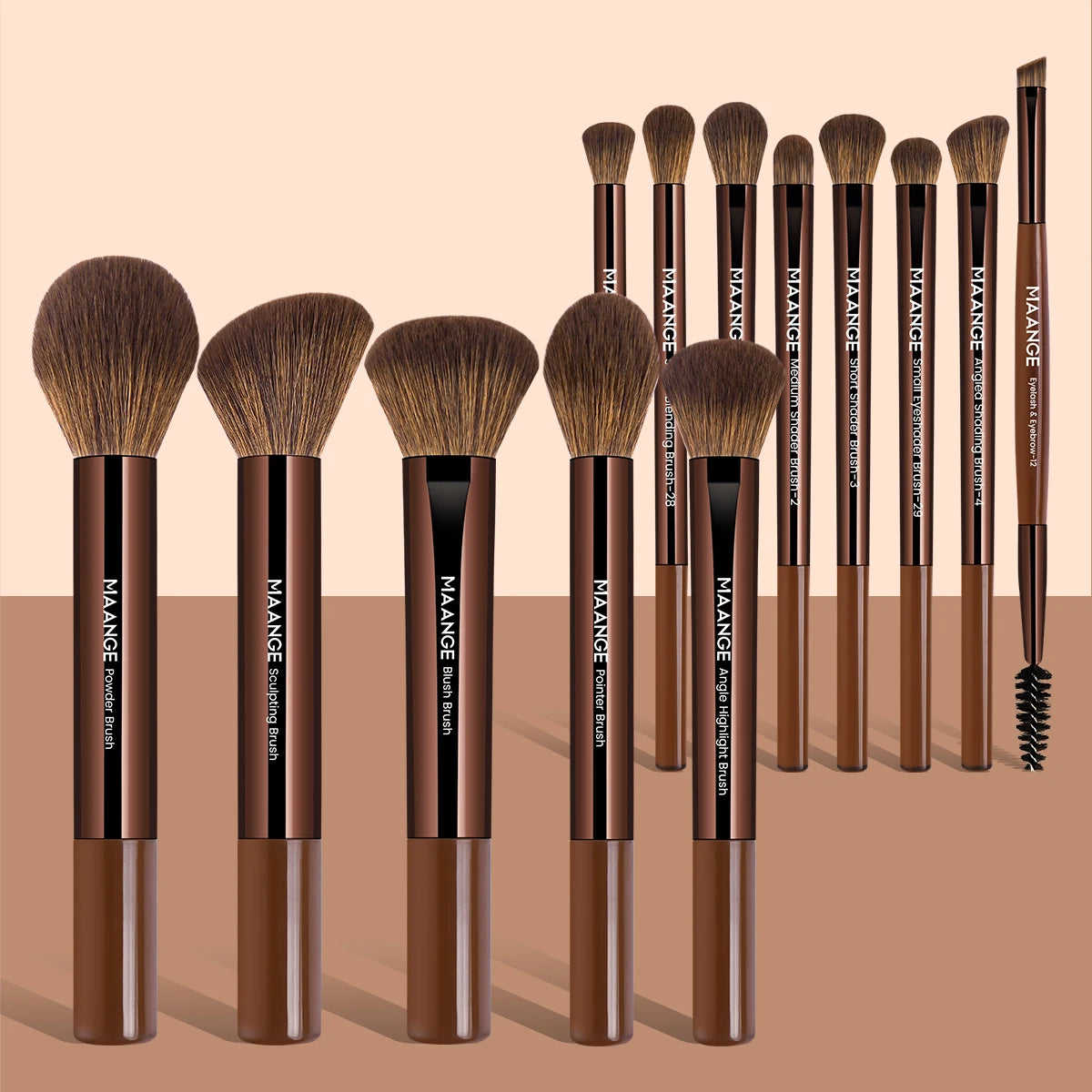 13pc Soft Synthetic Hair Makeup Brush Set | Flawless Beauty Tools