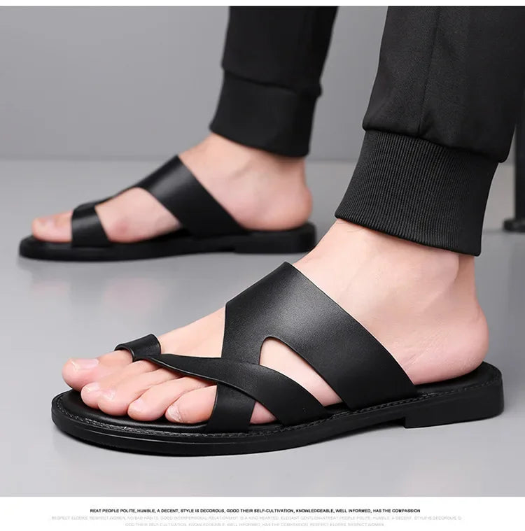 Men's Flat Summer Slippers | Comfortable & Lightweight Beach Sandals