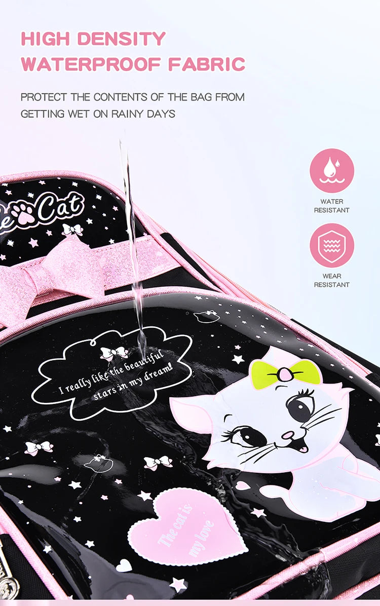 Cute Kitten Shoulder Bag | Adorable Backpack for School Girls