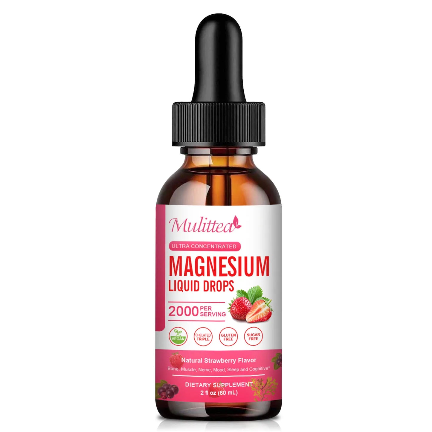 High Potency Liquid Magnesium Glycinate for Relaxation and Sleep