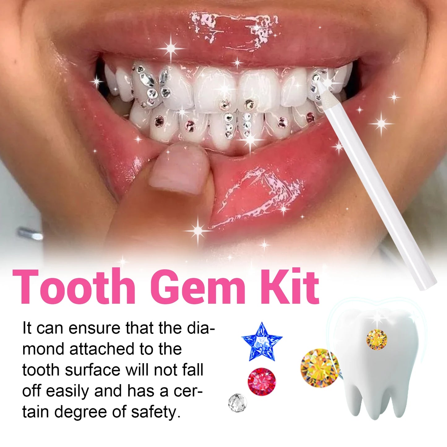 DIY Tooth Gem Kit | Trendy Self-Adhesive Tooth Jewelry