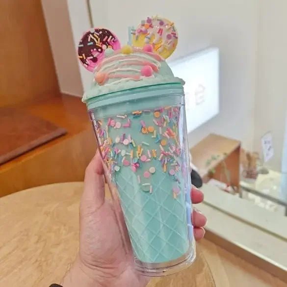 450ml Cute Water Bottle for Girls | BPA Free Double Wall Tumbler