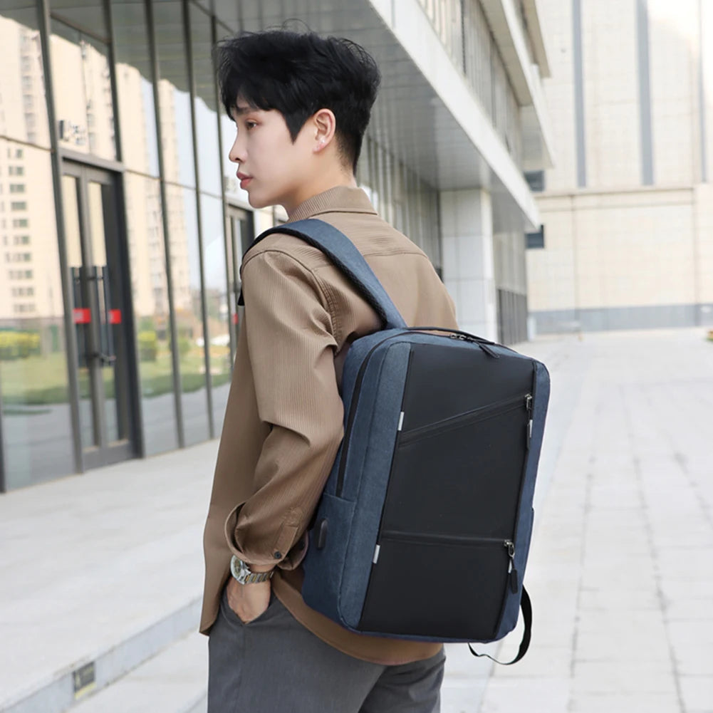 3-Piece Casual Bag Set | Versatile Laptop Backpack & Pouches