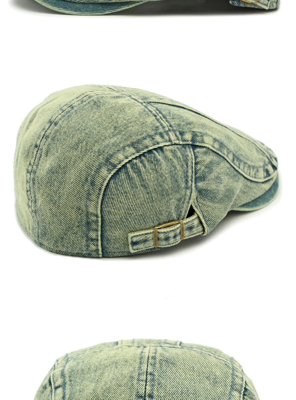 Unisex Adjustable Denim Beret Hat | Stylish Artist Cap