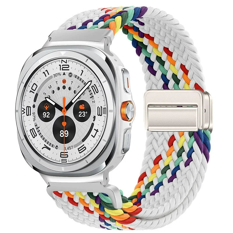 Nylon Braided Loop Strap | Magnetic Sport Bracelet for Watches