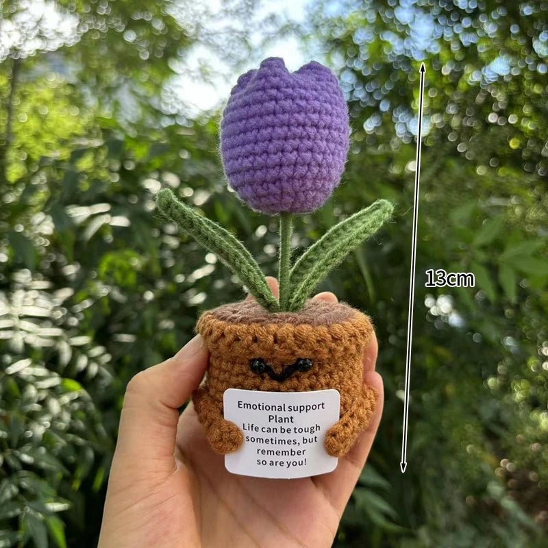 Beautiful Hand-Woven Crochet Flower Pots for Home Décor