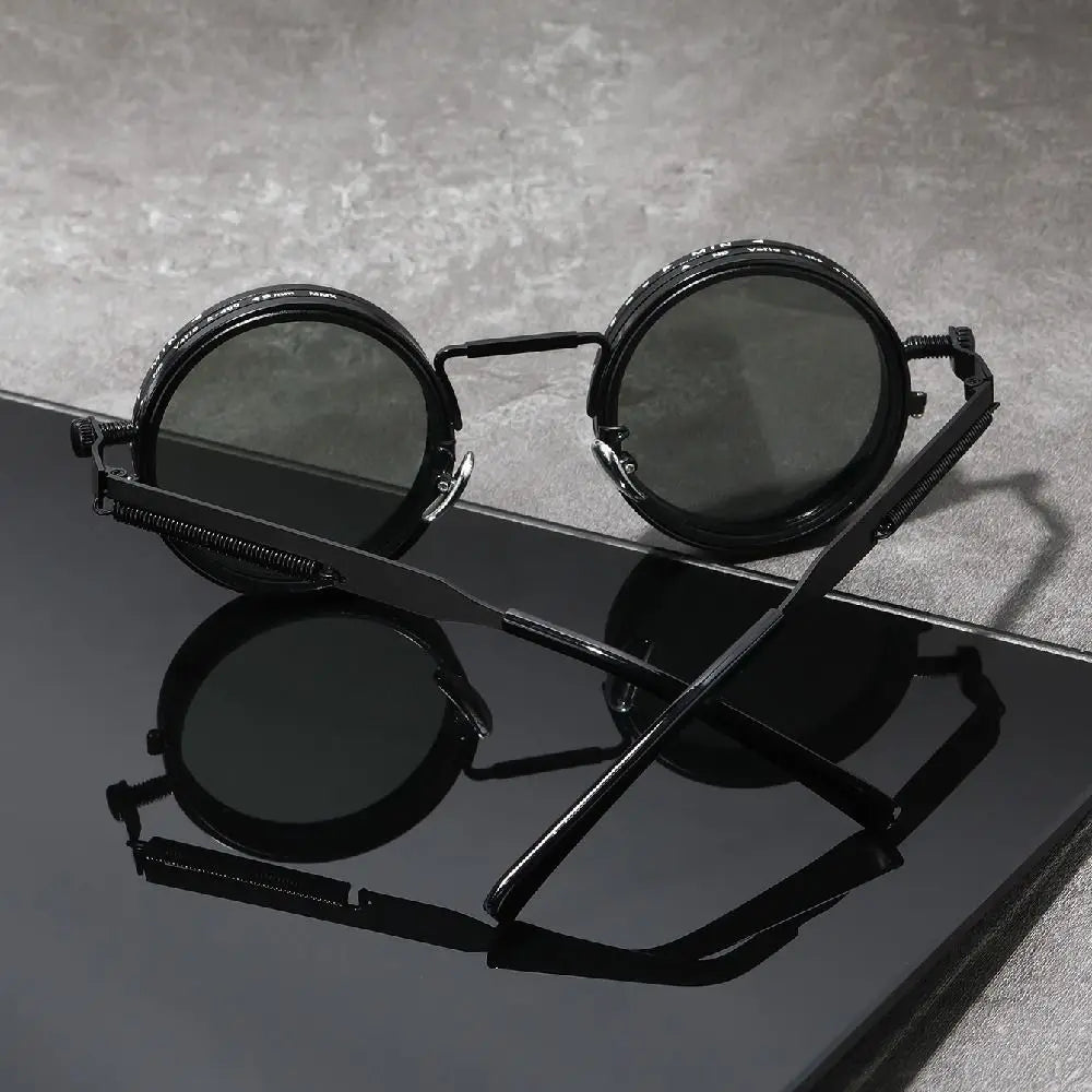 Retro Adjustable Dimming Sunglasses | 9-Level UV Protection