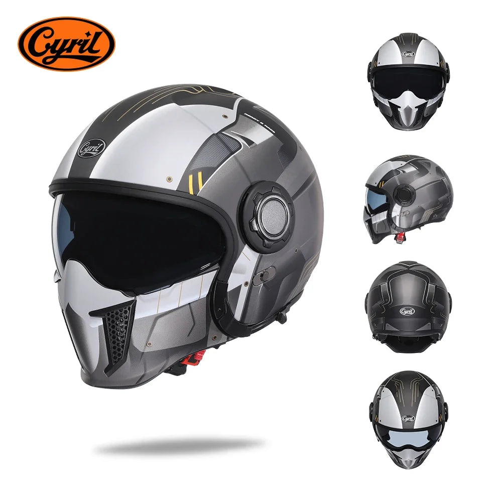 Lightweight Convertible Full Face Helmet for Electric Scooters