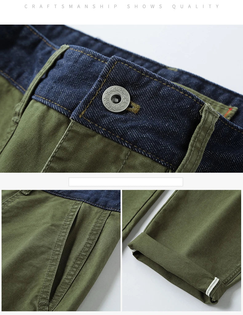 Men's Casual Cotton Cargo Pants | Vintage Big Pocket Trousers