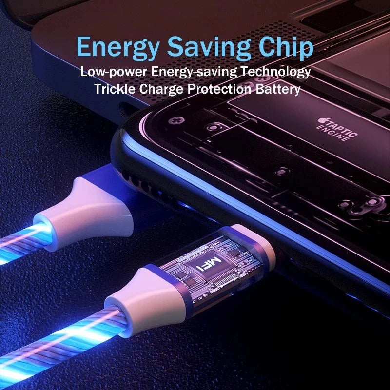 3 in 1 LED Charging Cable | Multifunctional USB Type-C Cable