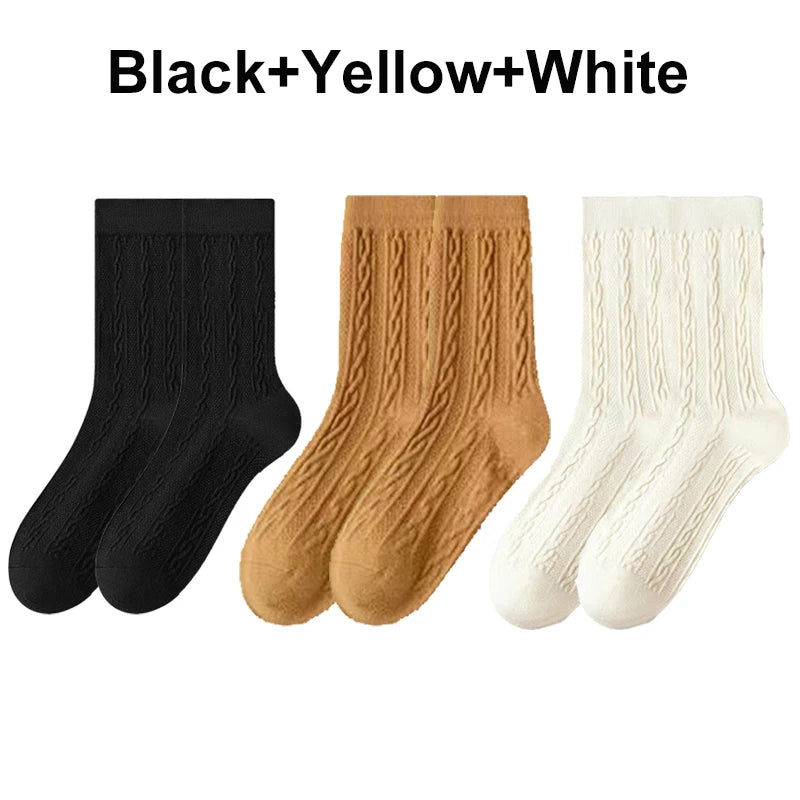 Women's Warm Cashmere Wool Socks | Cozy Mid-Calf Thermal Socks