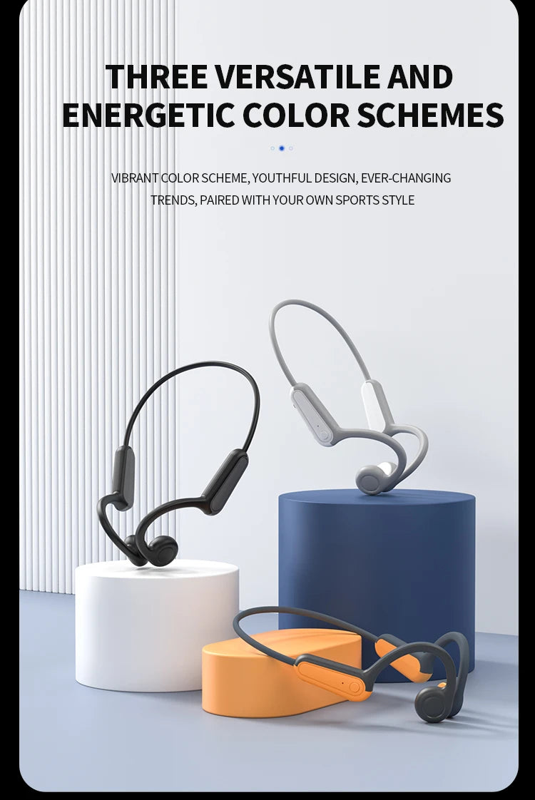 Waterproof Bone Conduction Earphones | Bluetooth Sports Headphones
