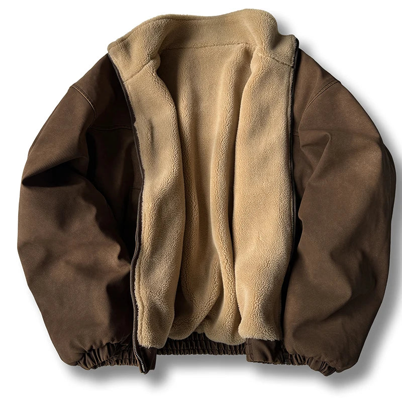 Men's Vintage Heavyweight Winter Jacket | Windproof & Warm