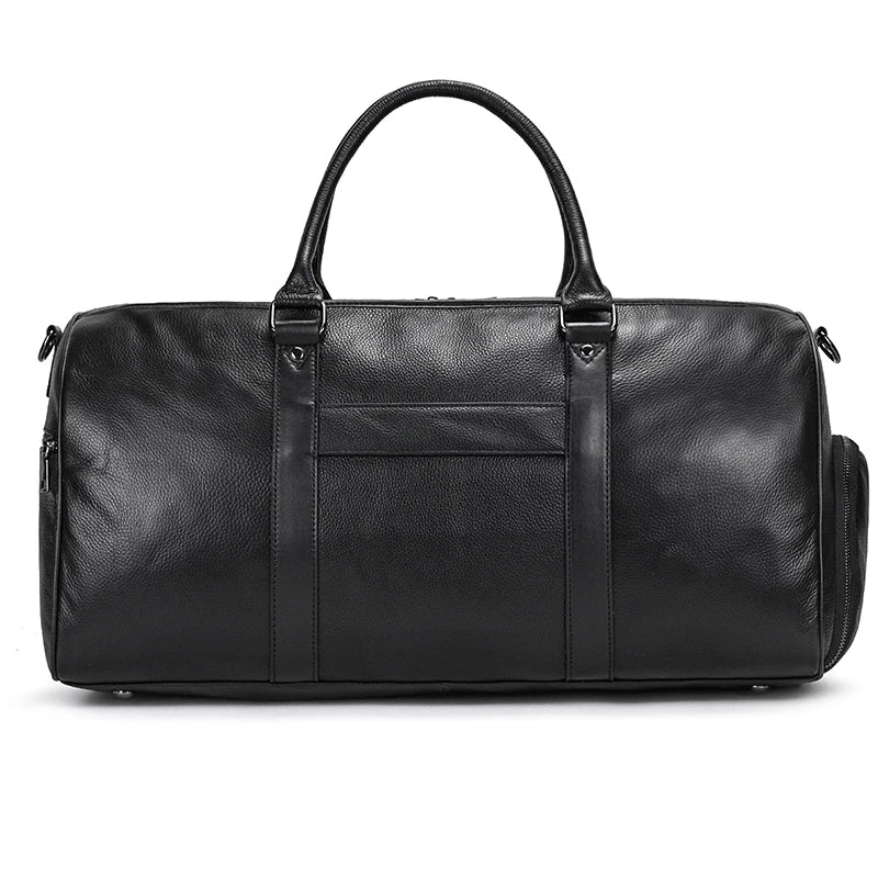 Luxury Genuine Leather Travel Bag for Men & Women | Versatile Duffle