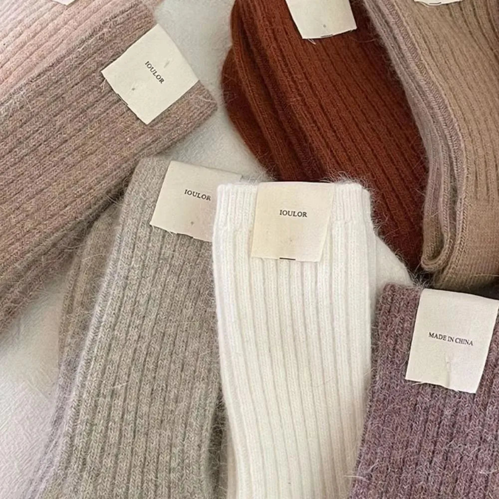 Women's Thermal Cashmere Wool Socks | Chic Harajuku Style