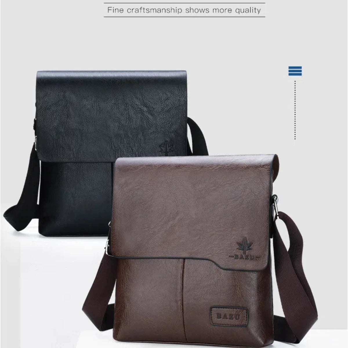 Luxury Vintage Leather Messenger Bags for Men | Stylish Shoulder Bag