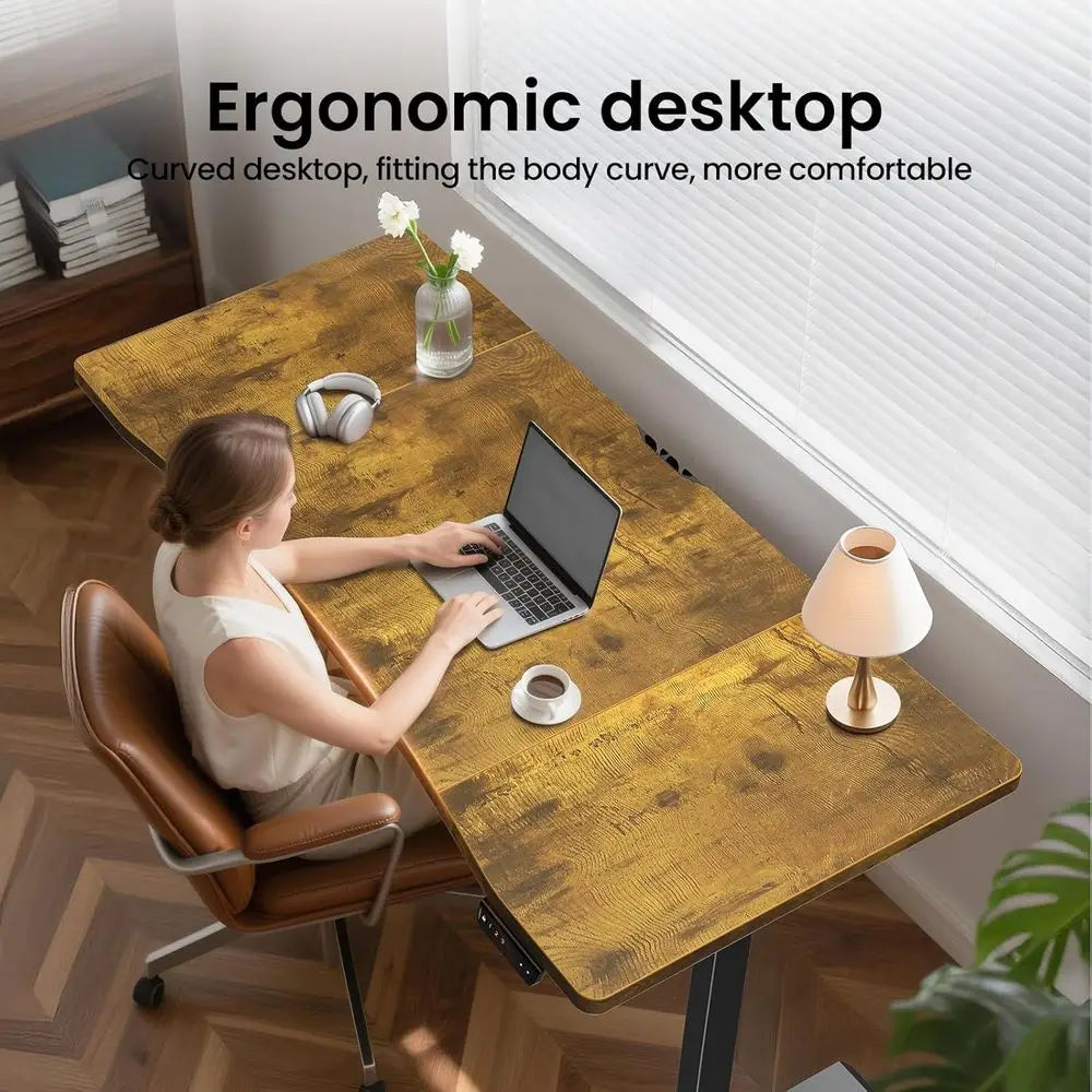 Electric Standing Desk 63 x 28 Inch | Ergonomic Sit to Stand Desk