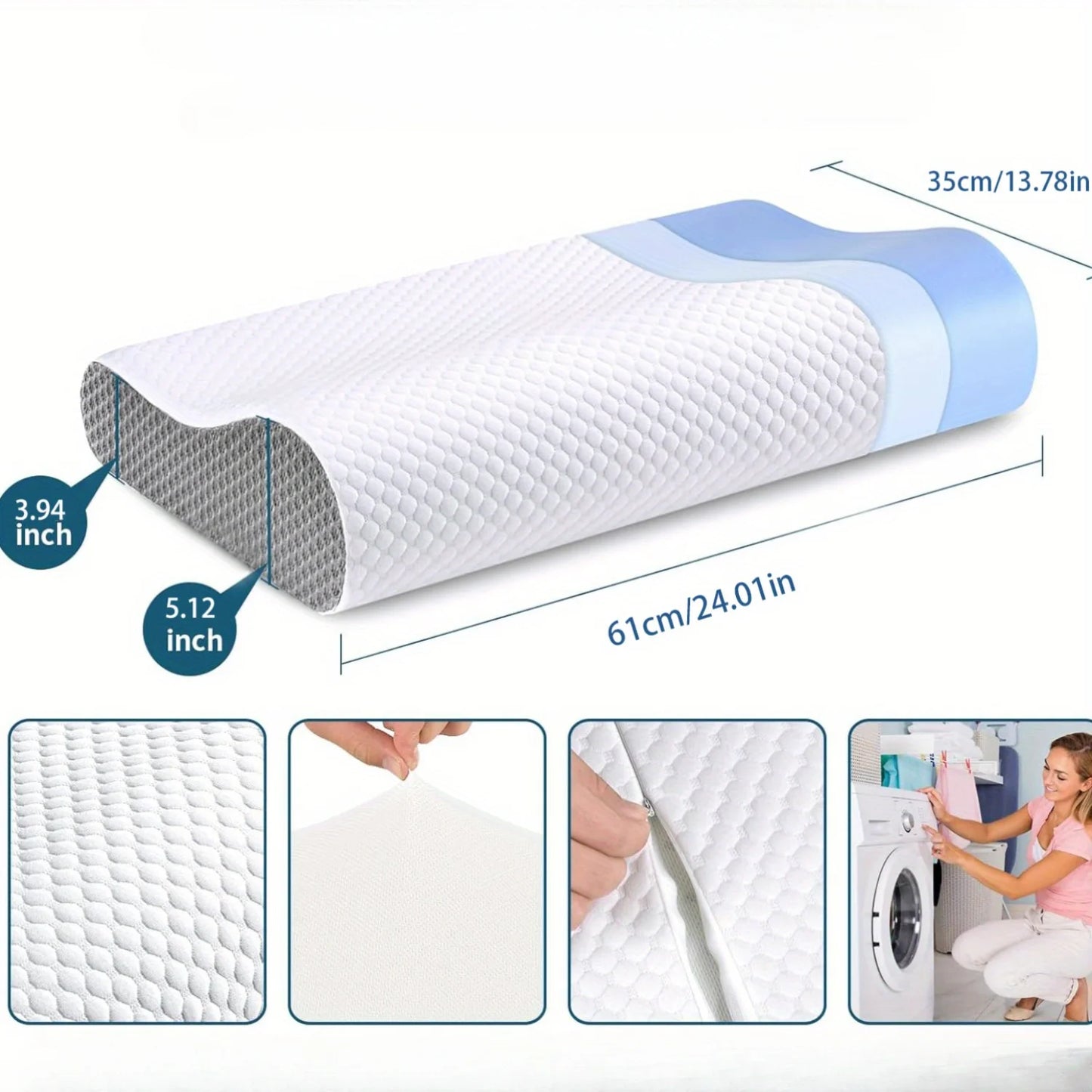 Adjustable Cooling Pillow for Neck & Shoulder | Comfort for Sleepers