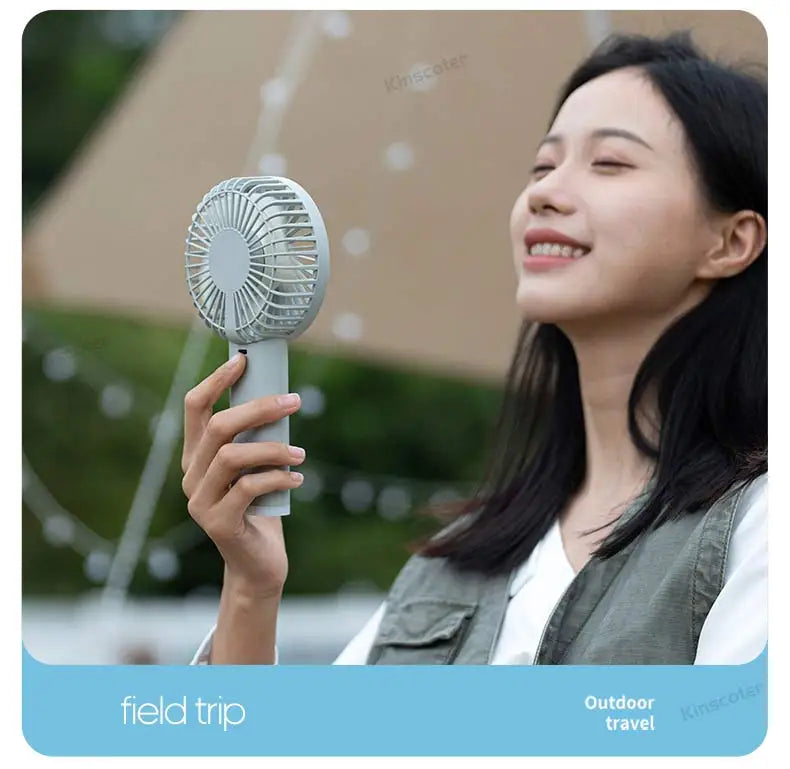 Portable Mini USB Hand Fan | Rechargeable with Night Light