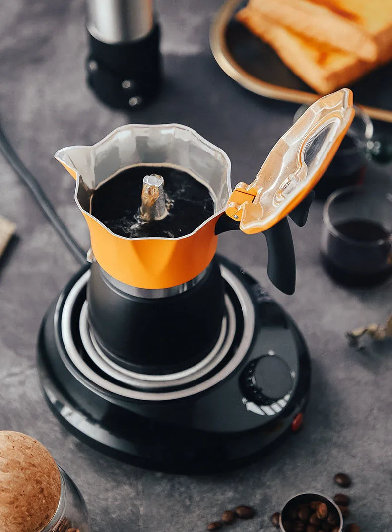 Colourful Moka Pot Set | Classic Espresso Maker for Outdoor Use