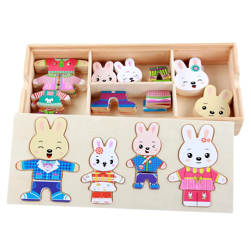 Educational Wooden Jigsaw Puzzle for Kids | Montessori Style Fun