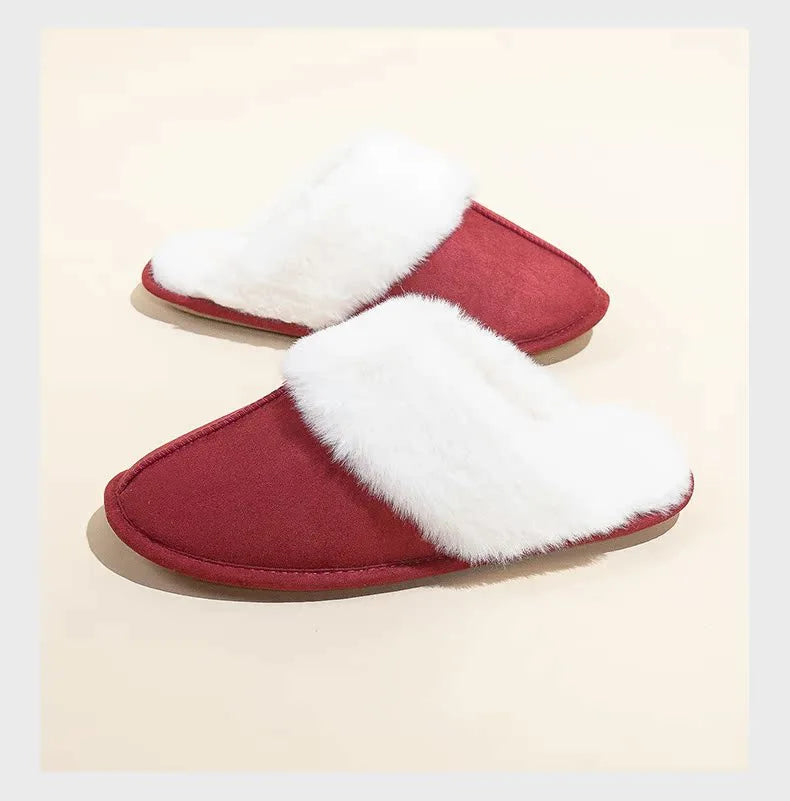 Cozy Women's Fuzzy Lined Indoor Slippers | Warm Anti-Slip Comfort