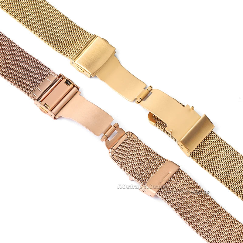 Universal Stainless Steel Milanese Watchband | Adjustable Metal Strap