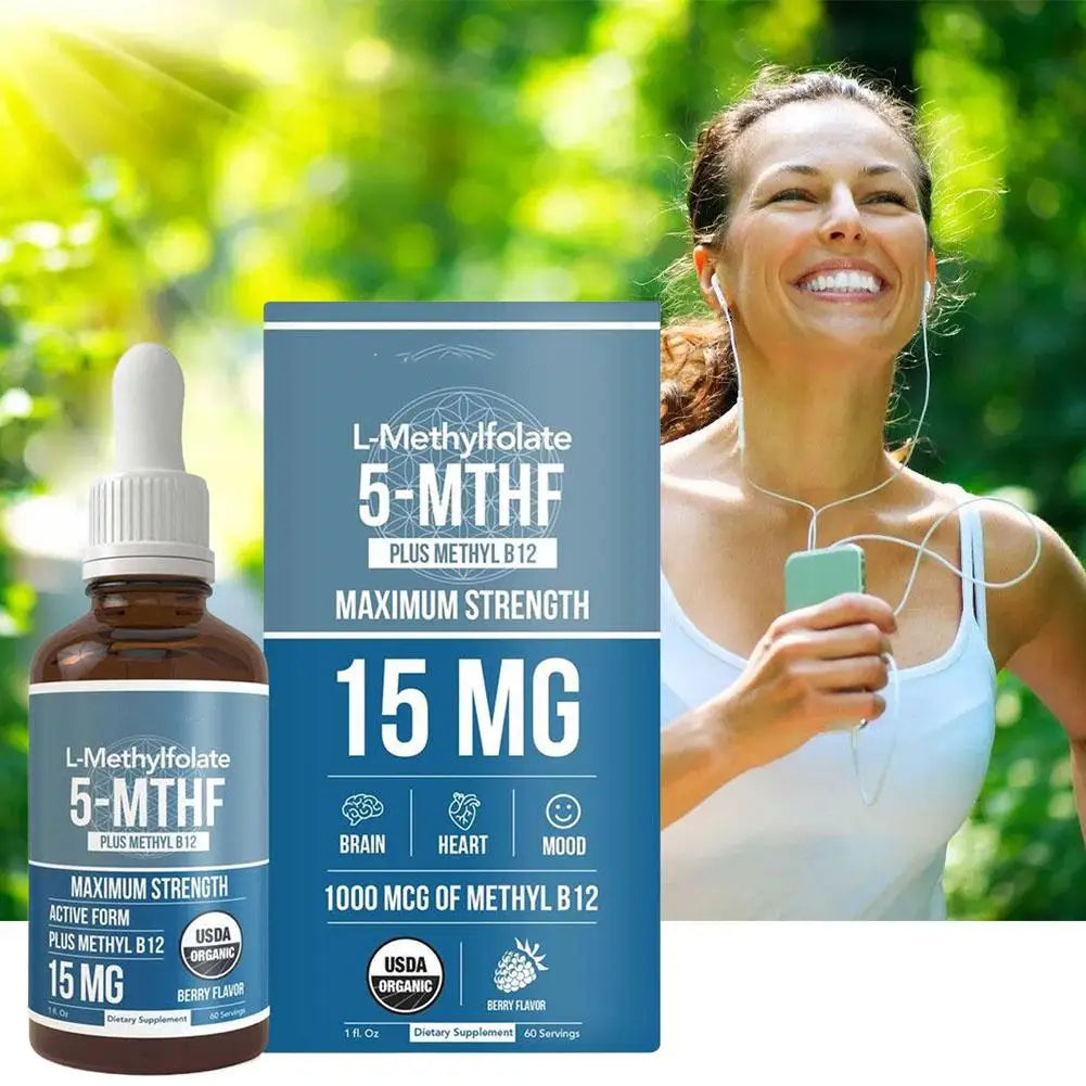 L-Methylfolate Vitamin Drops with B12 and Folic Acid