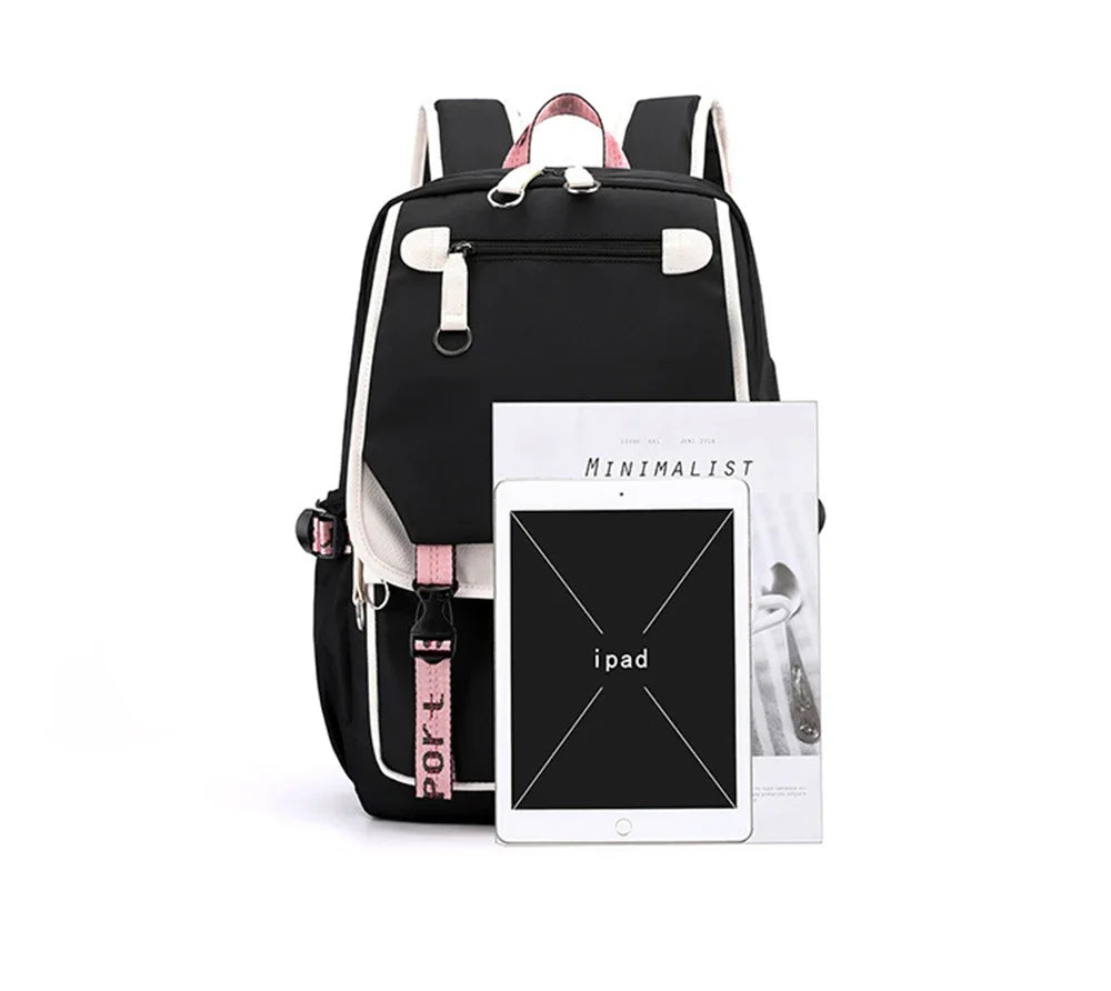 Cute Anime Cat Kawaii Backpack for Girls | Perfect Back to School Bag