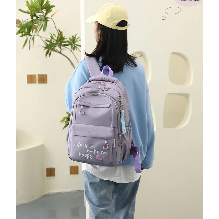 Stylish Pink School Backpack for Girls | Fashion Meets Functionality