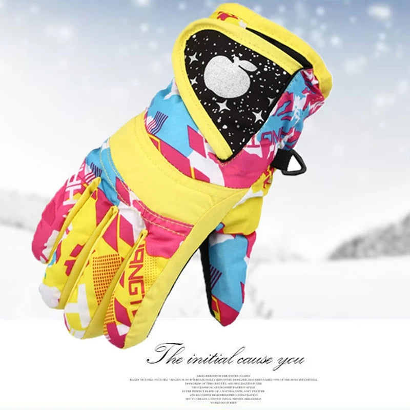 Winter Warm Snowboarding Ski Gloves for Kids | Waterproof & Breathable
