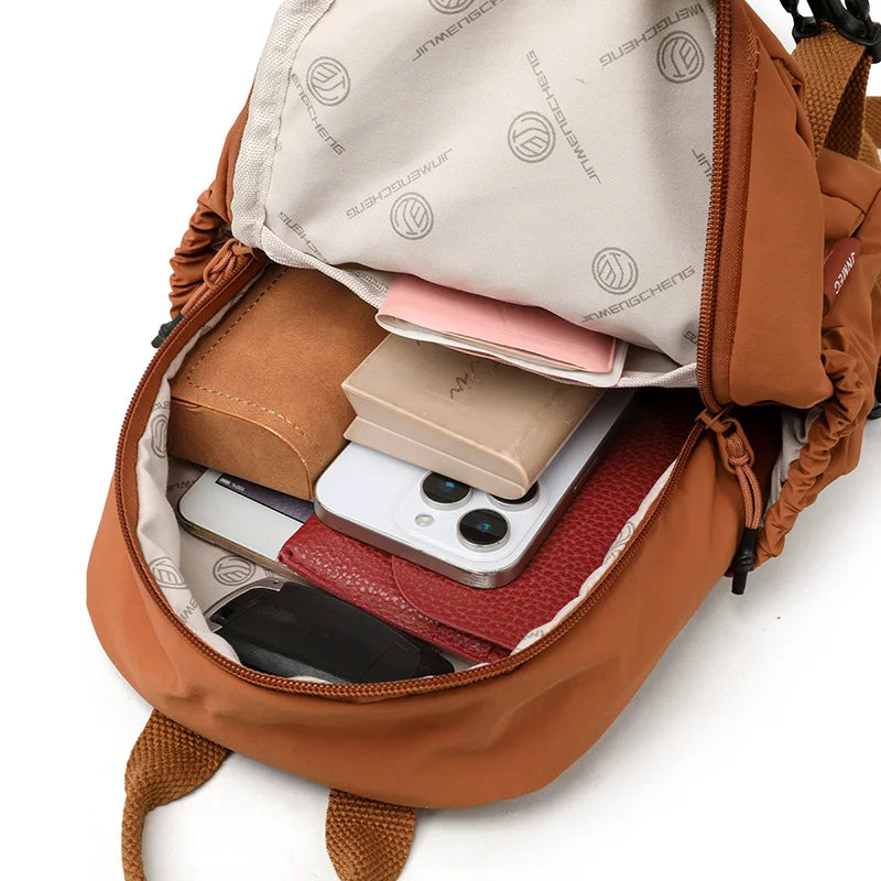 Unisex Lightweight School Backpack | Water-Resistant Nylon Bag