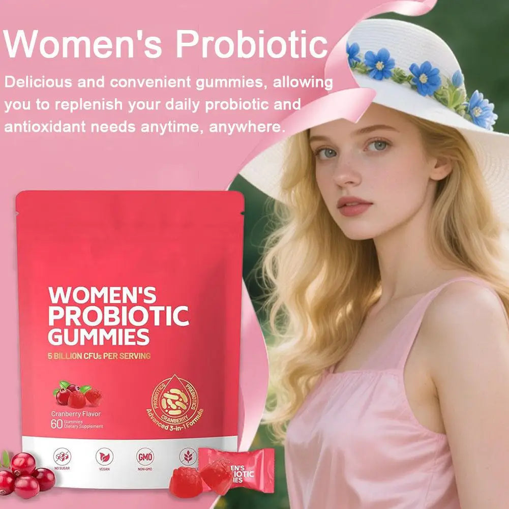 Women's Probiotic Cranberry Gummies | Urinary & Digestive Health