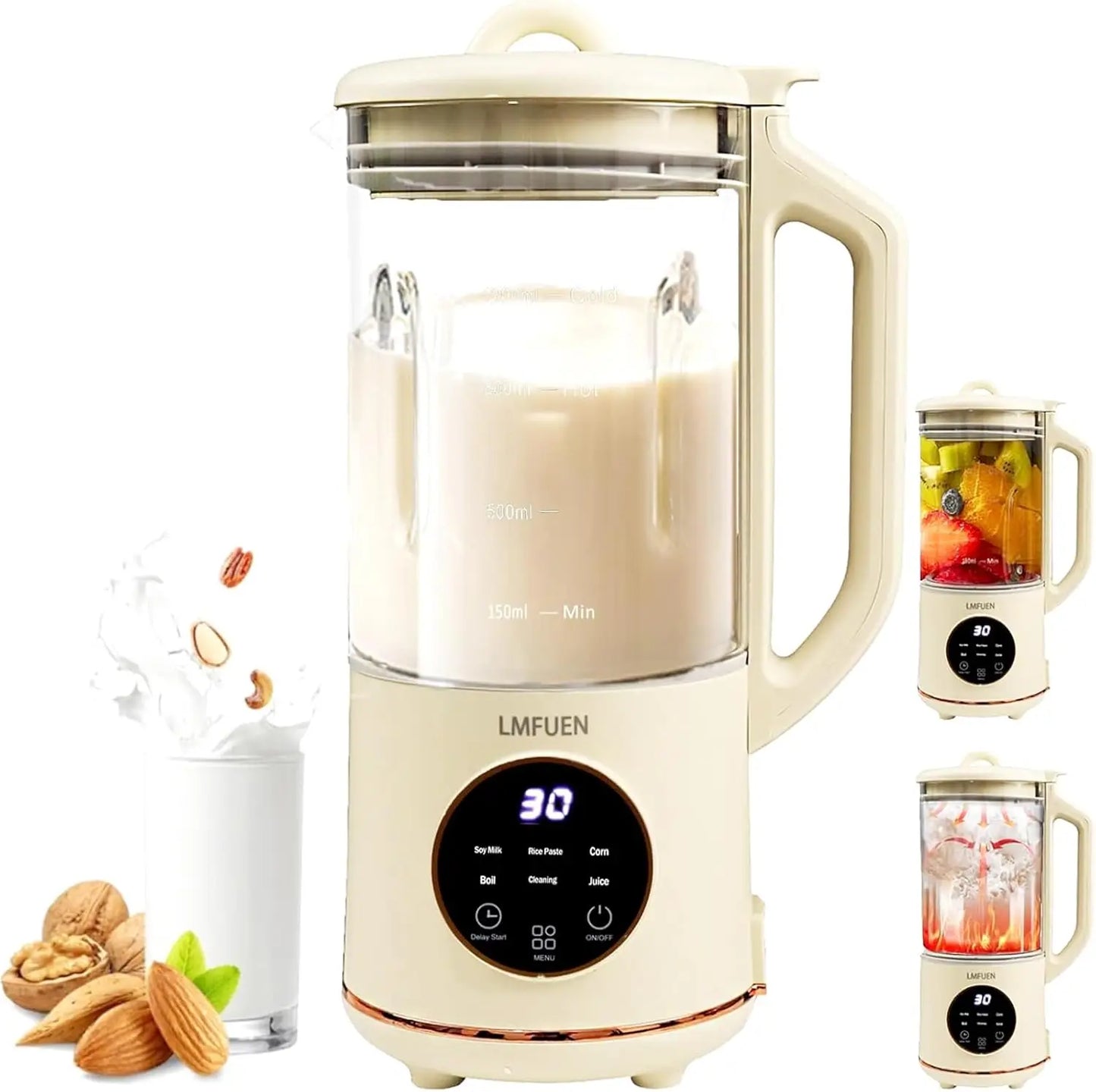 Automatic Nut Milk Maker | 40oz Cold & 27oz Hot Blender
