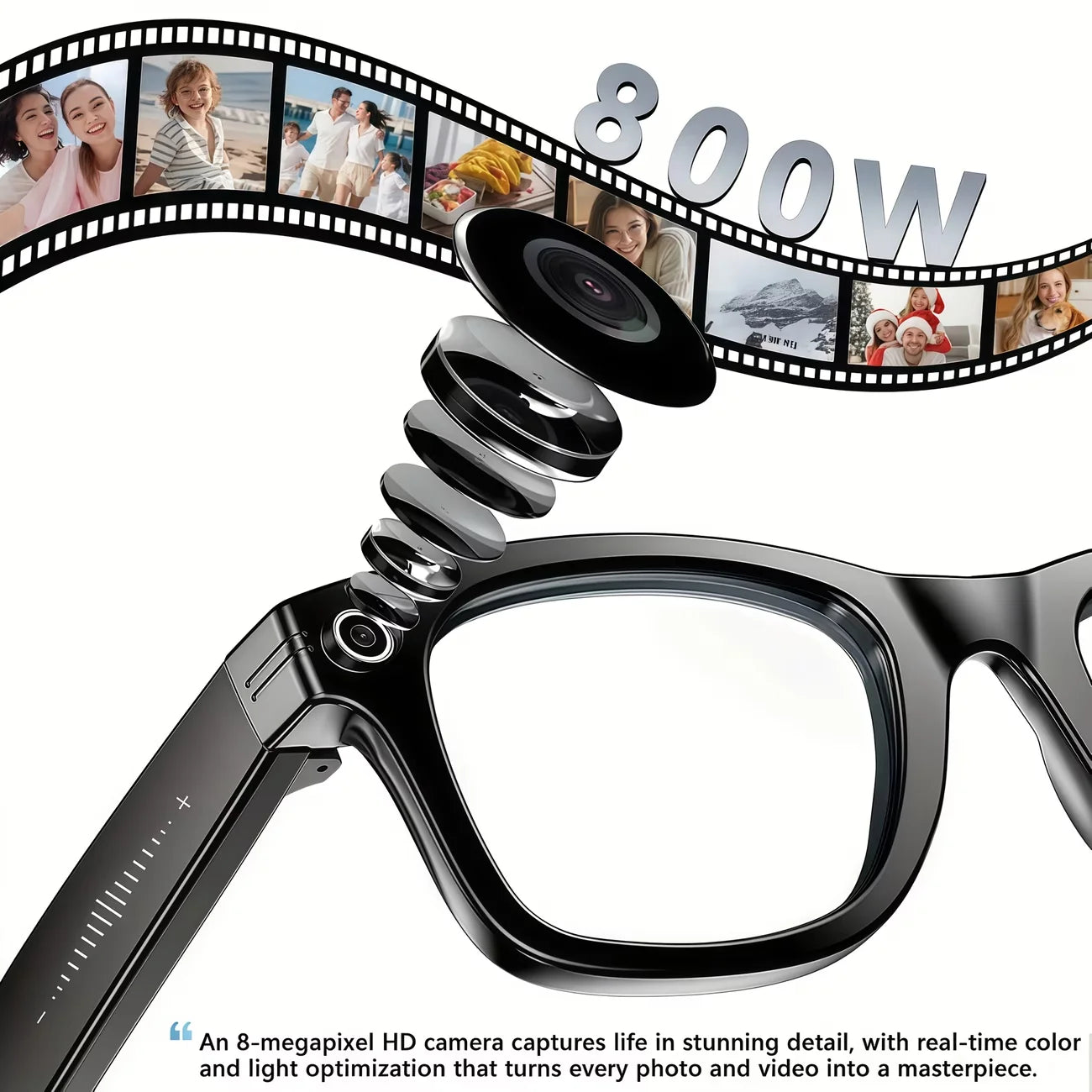 AI Smart Video Glasses with Camera | Capture Life in 4K