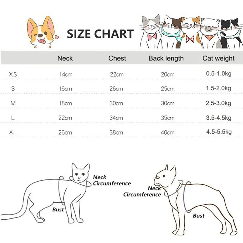 Mono de algodón para gatos | Sudaderas con capucha elegantes y cálidas para gatos