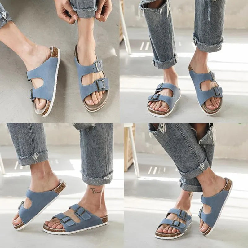 Summer Women's Casual Cork Slippers | Stylish Outdoor Slides