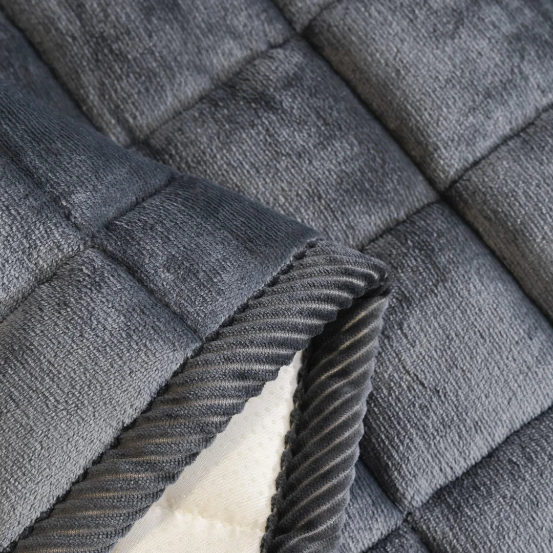 Thicken Squares Quilting Solid Sofa Cover | Elegant Home Decor