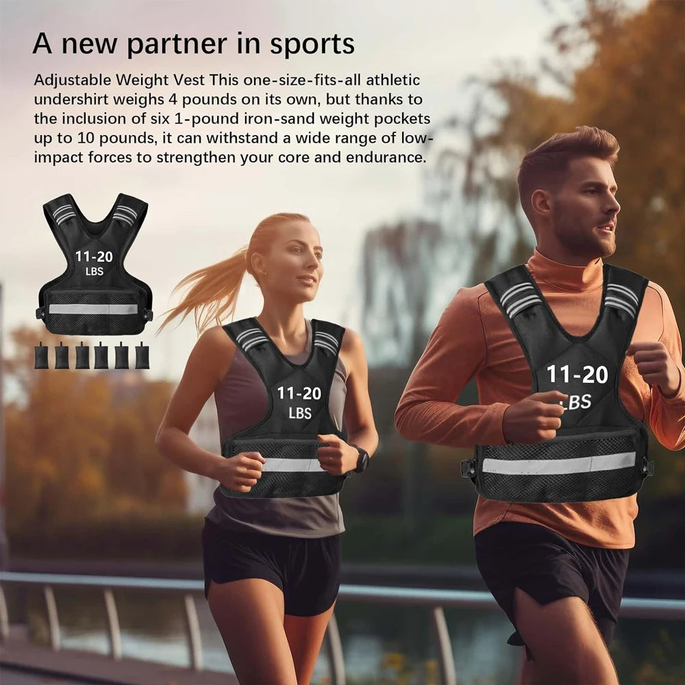 Adjustable Weighted Vest for Enhanced Workouts | 11-20lbs