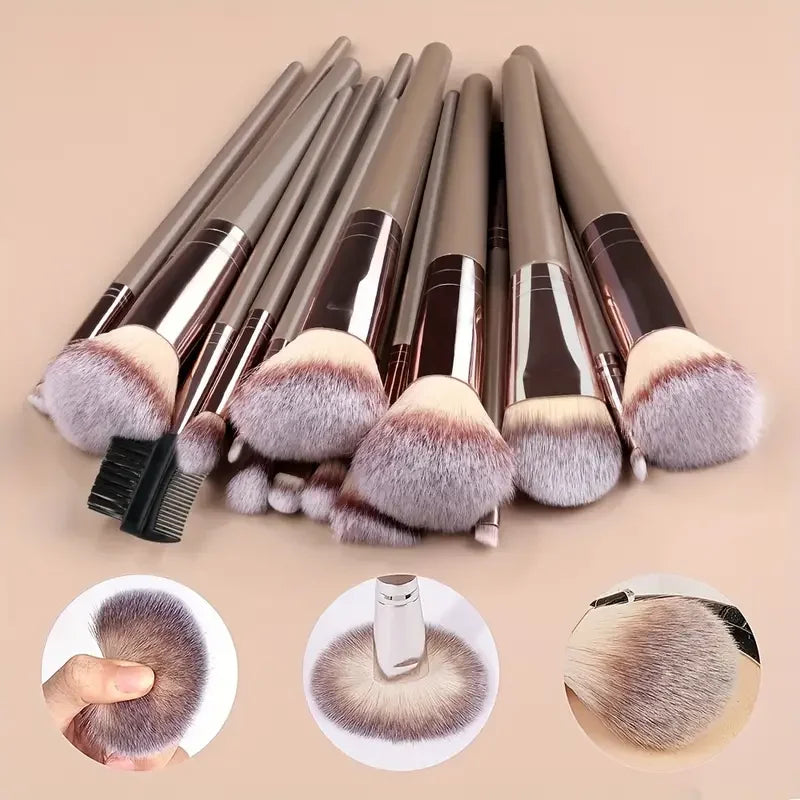 Professional Makeup Brush Set | Fluffy Foundation & Blending Tools
