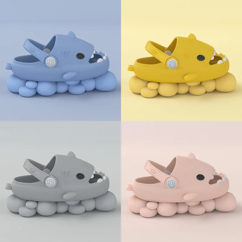 Kids Shark Slippers | Cartoon Non-slip Soft Sandals for Summer