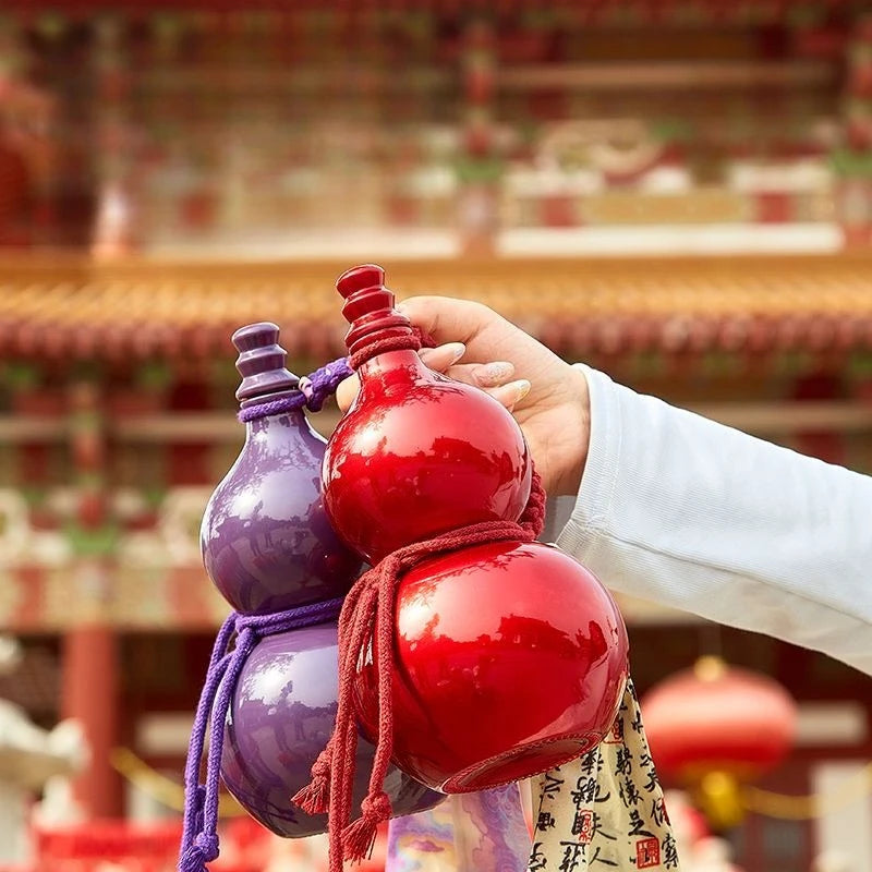 Portable Gourd Water Kettle with Glass Bottle for Wine Soaking